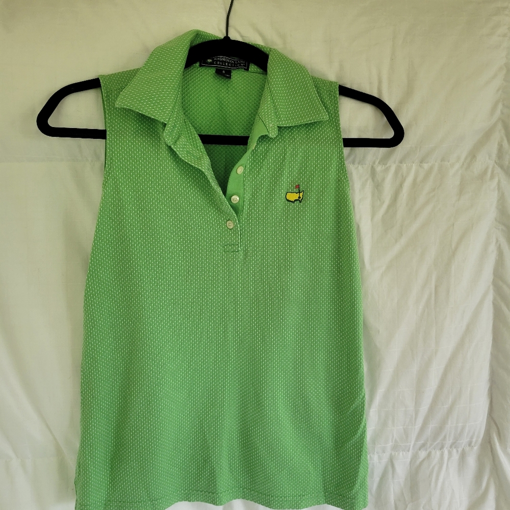 Masters Magnolia Lane Collection Green Polo.   Sz S